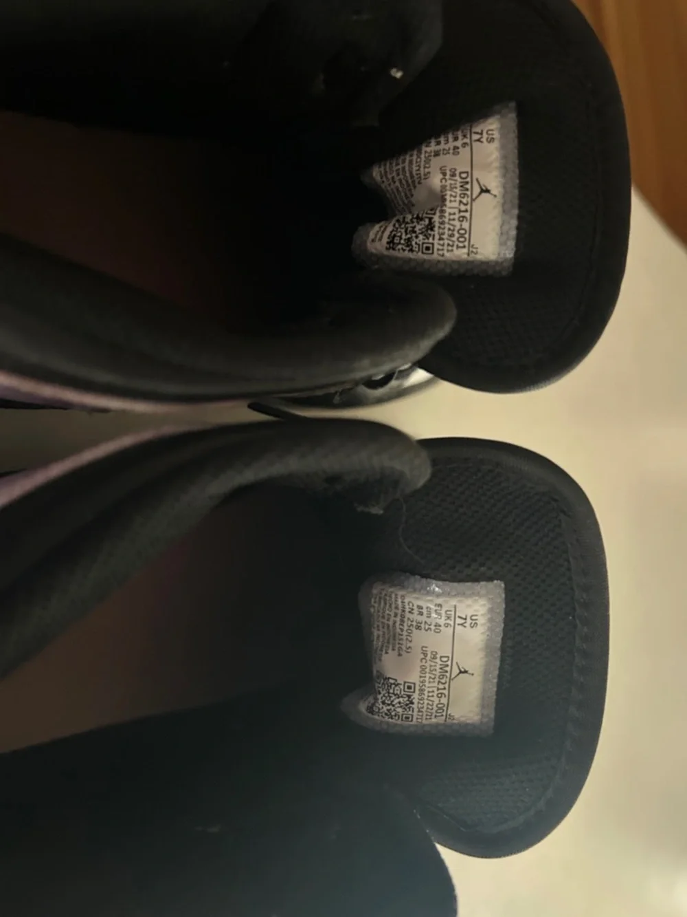 Nike Women’s High-Top Sneakers in Black, White & Lavender - Picture 2 of 5